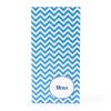 Menukaart visgraat blauw