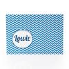 Uitnodiging visgraat blauw
