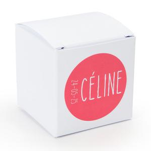 Sticker rond 40mm typo