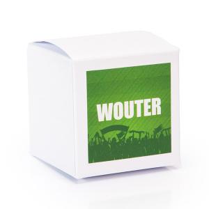 Sticker vierkant 40mm voetbal