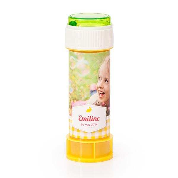 Wikkel bellenblaas vichy geel